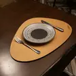 Puiset pöytätabletit (6 kpl), hunaja, 33 x 45 cm, käsintehty, luonnollinen - Pöytäliinat ja tabletit - 8684282345312 - 3