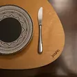 Puiset pöytätabletit (6 kpl), hunaja, 33 x 45 cm, käsintehty, luonnollinen - Pöytäliinat ja tabletit - 8684282345312 - 5