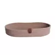 Puuvillainen leipäkorisetti (3 osaa), beige, 12 x 22 x 5 cm, kestävä, käsintehty, monikäyttöinen - Tarjoiluastiat - 8683742916352 - 1