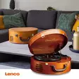 Retro levysoitin 2 Sisäänrakennettu kaiuttimet Brown - Levysoittimet ja neulat - 8711902034742 - 5
