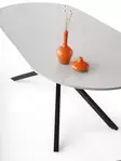 Ruokapöytä 180x90x79 cm, Vaaleanharmaa, MDF ja Rautajalat, Kestävä 100 kg, Moderni Muotoilu, 2 Pakettia - Ruokapöydät - 8684283011582 - 6