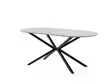 Ruokapöytä 180x90x79 cm, Vaaleanharmaa, MDF ja Rautajalat, Kestävä 100 kg, Moderni Muotoilu, 2 Pakettia - Ruokapöydät - 8684283011582 - 5