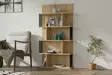 Safiirinsininen Kirjahylly - 100% Melamiinipinnoitettu Lastulevy, 18 mm, 80x160x21,8 cm, Kiinnitettävä, Lisäsäilytys - Kirjahyllyt - 8683743678662 - 2