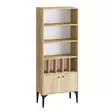 Safiiri Tammi Kirjahylly - Antibakteerinen, Helppo Koota, 100% Melamiinipinnoitettu, 60x175x30 cm, Ajaton Muotoilu - Kirjahyllyt - 8683342978712 - 1