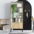 Safiiri Tammi Kirjahylly - Antibakteerinen, Helppo Koota, 100% Melamiinipinnoitettu, 60x175x30 cm, Ajaton Muotoilu - Kirjahyllyt - 8683342978712 - 4