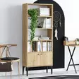 Safiiri Tammi Kirjahylly - Antibakteerinen, Helppo Koota, 100% Melamiinipinnoitettu, 60x175x30 cm, Ajaton Muotoilu - Kirjahyllyt - 8683342978712 - 2