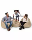 Säkkituoli ulkokäyttöön, musta, 100 cm, mukava, ympäristöystävällinen - Säkkituolit - 8683743040582 - 5