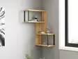Sapphire Oak Seinähylly - Moderni ja Teollinen - 100% Melamiinipinnoitettu - 84x52x20 cm - Helppo Asennus - Seinähyllyt - 8683342397872 - 2