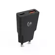 Seinälaturi | 20 W | GaN | PD3.0 | 1.5 / 2.0 / 2.22 A / 3.0 A | Lähtöliitäntöjen määrä: 2 | USB-A / USB-C | Automaattinen Jännitteen Valinta | Musta - Verkkolaturit - 5412810470242 - 1