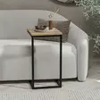 Sivupöytä, pähkinäpuu, 35 cm leveä, 65 cm korkea, 40 cm syvä, kestävä, tyylikäs, käytännöllinen - Sivu- ja apupöydät - 8683742465652 - 4