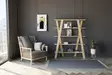 Skandinaavinen Kirjahylly - Sapphire Oak - 100% Melamiinipinnoitettu - 120x150x25 cm - Monipuolinen Säilytys - Kirjahyllyt - 8683743027712 - 2