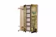 Sonoma Oak Hall Stand - 100% Melamiini, 18mm, Muovijalat, Puukahvat, UV-pinnoite, 135x194x36 cm, Monikäyttöinen - Eteiskaapit - 8681875381702 - 6