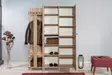 Sonoma Oak Hall Stand - 100% Melamiini, 18mm, Muovijalat, Puukahvat, UV-pinnoite, 135x194x36 cm, Monikäyttöinen - Eteiskaapit - 8681875381702 - 5