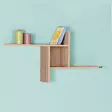 Sonomo Seinähylly - 100% Melamiinipinnoitettu Lastulevy, 100x50x18 cm, Tyylikäs ja Kestävä Säilytysratkaisu - Seinähyllyt - 8684282178712 - 2