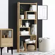 Tammi Kirjahylly - 100% Melamiinipinnoitettu Lastulevy, 60x150x15 cm, Useita Hyllyjä, Tyylikäs ja Kestävä - Kirjahyllyt - 8683743537112 - 3