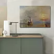 The Fighting Temeraire - Monivärinen 100% Mokkanahkainen Taidekangas 70x100 cm, Joseph Mallord, 100% Puukehys 3 cm - Taulut ja kehykset - 8681875400472 - 2