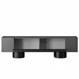 TV-taso Anthracite Musta 180x50x30 cm, 100% Melamiinipinnoitettu Lastulevy, Taivutettavat Metallijalat 16 cm - TV-tasot - 8684283557172 - 7