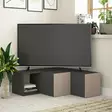 TV-taso, huonekalut, antrasiitti vaaleanruskea, 100% melamiinipinnoitettu lastulevy, 18 mm, 90x32x92 cm, seinäkiinnitys - TV-tasot - 8681875402902 - 2