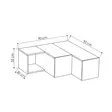 TV-taso, huonekalut, antrasiitti vaaleanruskea, 100% melamiinipinnoitettu lastulevy, 18 mm, 90x32x92 cm, seinäkiinnitys - TV-tasot - 8681875402902 - 4