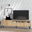 TV-taso, tammi, 180 cm leveä, kestävä, runsaasti säilytystilaa - TV-tasot - 8682870753662 - 3