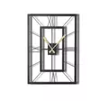 Tyylikäs Musta Metallinen Seinäkoristekello - Hiljainen Mekanismi, 49x34,5 cm, 100% Metalli, Paristo Ei Mukana - Seinäkellot - 8681875050172 - 1