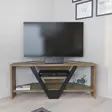 Tyylikäs TV-taso, 90x35x36,8 cm, 100% melamiinipinnoitettu, pähkinä-musta, kestävä ja tilava viihdekeskus - TV-tasot - 8683743121182 - 2