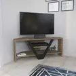 Tyylikäs TV-taso, 90x35x36,8 cm, 100% melamiinipinnoitettu, pähkinä-musta, kestävä ja tilava viihdekeskus - TV-tasot - 8683743121182 - 3