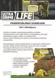 UltraGrime Life Outdoor XXL+ puhdistusliinat 80 kpl – 100 % biohajoava, hajusteeton, alkoholiton, 38×25 cm (EN 14046) - Siivousrätit ja -liinat - 5060460470312 - 19