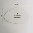 Valkoinen MDF Peili 76x50 cm - Tyylikäs ja Kestävä Sisustuselementti Seinälle Kiinnitettäväksi - Peilit - 8682870558762 - 9