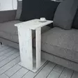 Valkoinen Musta Sivupöytä - 100% Melamiinipinnoitettu Lastulevy, 18mm Paksuus, 30x61x43cm, Yksi Paketti - Sivu- ja apupöydät - 8681875880632 - 3