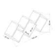 Valkoinen Seinähylly 100% Melamiinipinnoitettu Lastulevy 18mm 102x42x20cm Helppo Asennus ja Kestävä Säilytysratkaisu - Seinähyllyt - 8683742131212 - 6