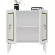 Valkokultainen Konsoli - 100% Melamiinipinnoitettu Lastulevy, 18mm Paksuus, 75x79x40cm, Yksipakettinen, Tyylikäs ja Kestävä - Lipastot ja senkit - 8683742835882 - 7