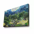Van Gogh Monivärinen Seinäkoriste: 100% Mokkanahkakangas, 45x70 cm, 100% Puinen Kehys, 3 cm Paksuus - Taulut ja kehykset - 8681875399202 - 1