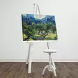 Van Gogh Monivärinen Seinäkoriste: 100% Mokkanahkakangas, 45x70 cm, 100% Puinen Kehys, 3 cm Paksuus - Taulut ja kehykset - 8681875399202 - 3