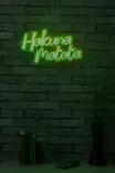 Vihreä Joustava Neon LED Valaisin - IP67 Vesitiivis - 47x29x2 cm - 12V DC - 40000h - Sisäänrakennettu Ripustusjärjestelmä - Valokoristeet ja valohahmot - 8682870655362 - 4