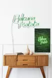 Vihreä Joustava Neon LED Valaisin - IP67 Vesitiivis - 47x29x2 cm - 12V DC - 40000h - Sisäänrakennettu Ripustusjärjestelmä - Valokoristeet ja valohahmot - 8682870655362 - 5
