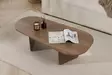 Walnut-sävyinen sohvapöytä - 100% melamiinipinnoitettu lastulevy, 130x65x40 cm, kestävä ja tyylikäs huonekalu - Sohvapöydät - 8684283887712 - 4