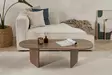 Walnut-sävyinen sohvapöytä - 100% melamiinipinnoitettu lastulevy, 130x65x40 cm, kestävä ja tyylikäs huonekalu - Sohvapöydät - 8684283887712 - 2