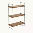 Walnut-seinähylly - Tyylikäs ja Moderni Säilytysratkaisu - 100% Melamiinipinnoitettu - 40x66x20 cm - Helppo Asentaa - Seinähyllyt - 8684282665212 - 4