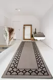 Ylellinen Antibakteerinen Powder Matto 80x140 cm - 100% Polyesteri, Konepestävä, Liukumaton, 10 mm Paksuus - Pienet matot ja käytävämatot - 8682870898592 - 1