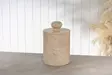 Ylellinen Beige Travertiini Marmoriroskis - 100% Marmoria, 16 cm Halkaisija, 20 cm Korkeus, Tyylikäs ja Kestävä - Kylpyhuonetarvikkeet - 8684283055562 - 4