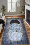 Ylellinen eteisen matto käytävämatto 80x100 cm - Fume Väri, 100% Polyesteri, Antibakteerinen, Konepestävä, Liukumaton Alapuoli - Pienet matot ja käytävämatot - 8683342629232 - 2