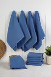 Ylellinen Keittiöpyyhesetti 10 kpl - Yötaivaan Sininen - 90% Puuvillaa, 270 gr/m², 43x76 cm, Konepestävä 30°C - Keittiötekstiilit - 8684283207442 - 1