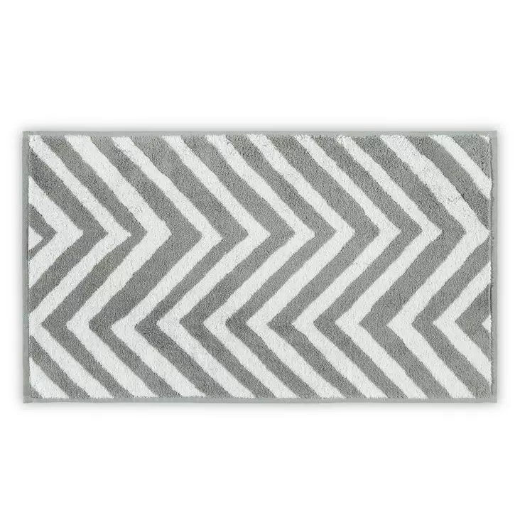 100% Puuvillainen Käsipyyhe 40x71 cm, Valkoinen Harmaa, 500 gr/m², Konepestävä, Tyylikäs ja Kestävä Kylpyhuoneeseen - Pyyhkeet ja kylpytakit - 8683342188722 - 1