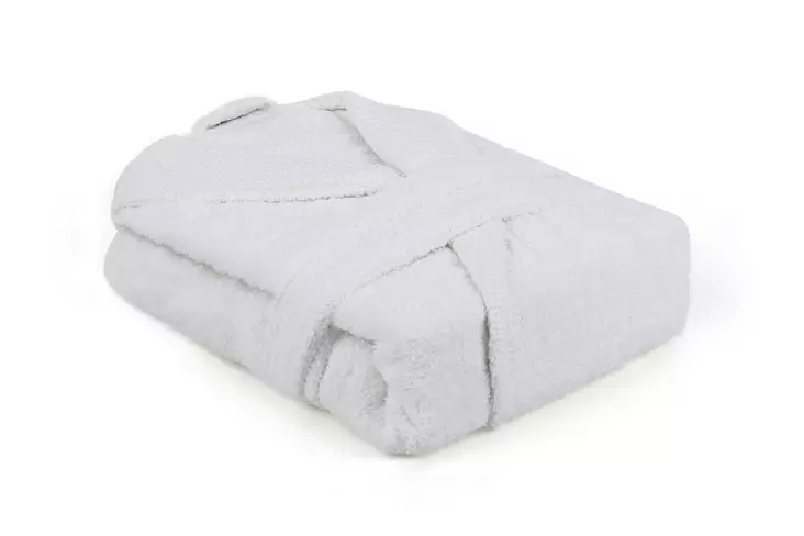 100% Puuvillainen Kylpytakki XXL, Konepestävä 40 °C, 360 gr/m², Kermanvärinen - Ylellinen ja Mukava Valinta - Pyyhkeet ja kylpytakit - 8683742475422 - 1