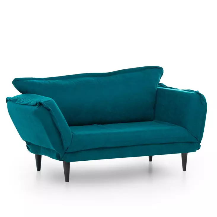 2-istuttava vuodesohva, petroolinvihreä, 150 cm leveä, mukava, monikäyttöinen - Vuodesohvat - 8681875833942 - 1