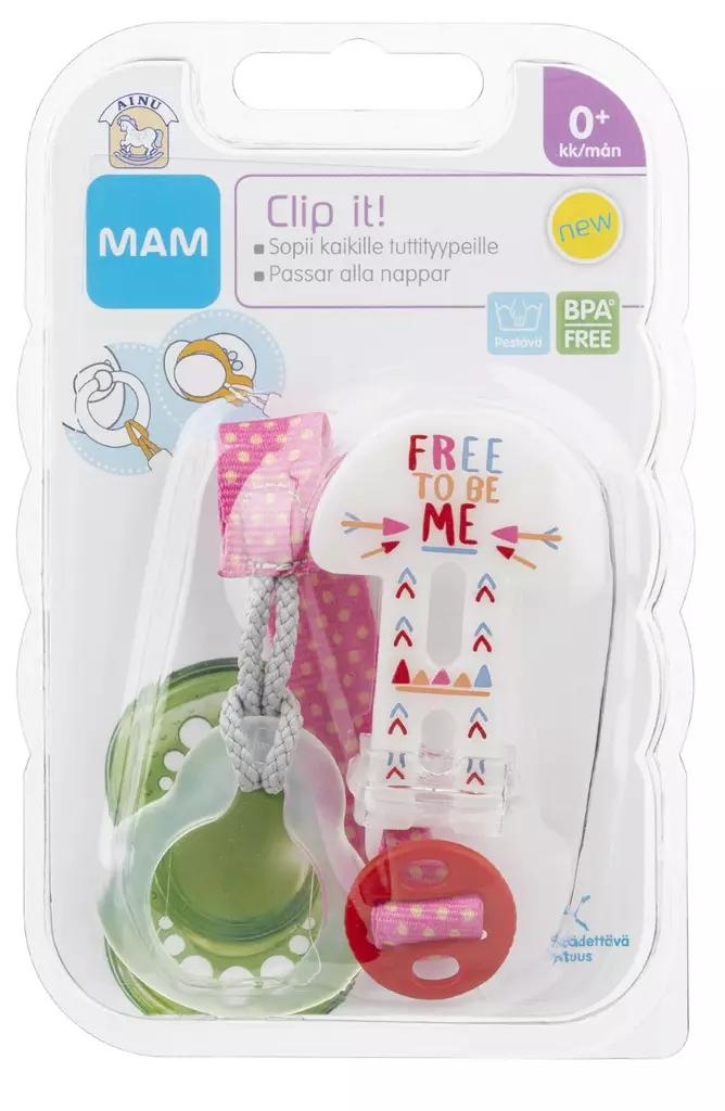 Ainu Mam Clip it s=C3=A4=C3=A4dett=C3=A4v=C3=A4 tuttinauha - Tutit ja tuttipullot - 9001616672682 - 1