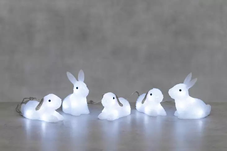 Akryyli Pupu perhe 5 kpl Finnlumor - Valokoristeet ja valohahmot - 6410416085142 - 1