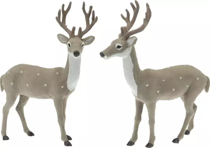 Bambi 37cm Harmaa - Joulukoristeet ja -tekstiilit - 8718158333322 - 1