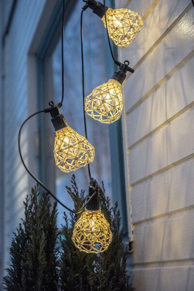 Boho led-rottinkilyhdyt 6 kpl ip44 - Koristevalot - 6435200288912 - 1